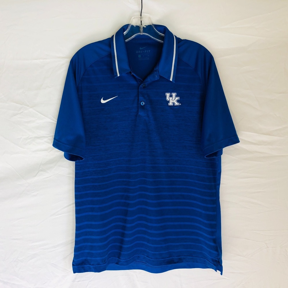 Kentucky Wildcats Nike Polo Golf Shirt Short Sleeve Embroidered Logo Mens Size M